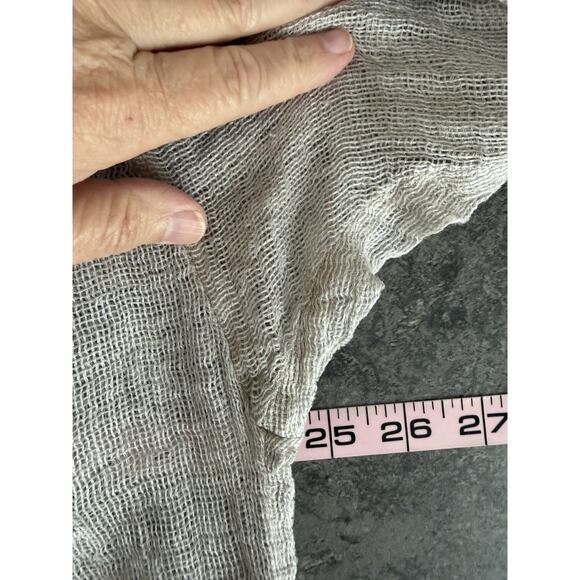 J. Jill Pure Linen Top Size Small Boxy Open Knit Lagenlook Coastal Relaxed Layer - Picture 7 of 9